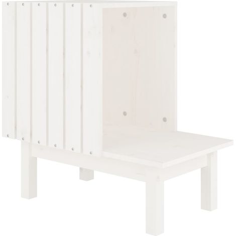 Maison pour chat，Jouets pour chat，Arbre à Grimper Blanc 60x36x60 cm Bois de pin massif CFW36444 (1/5)
