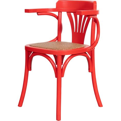 Eschenholz Küchenstühle 45x42x77 cm Stuhl mit Armlehnen Vintage Thonet Stuhl Esszimmerstühle Küchenstuhl Rattansitz