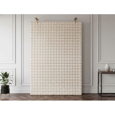 BOBOCHIC - Tapis poils ras BOB uni en relief 3D 120x160 (1/5)