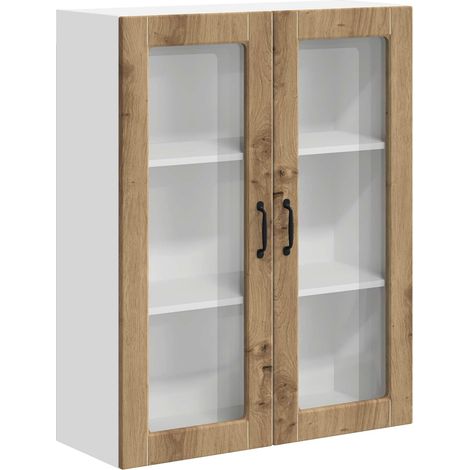 Maison Exclusive - Armario de vidrio para pared LUCCA Roble Artes