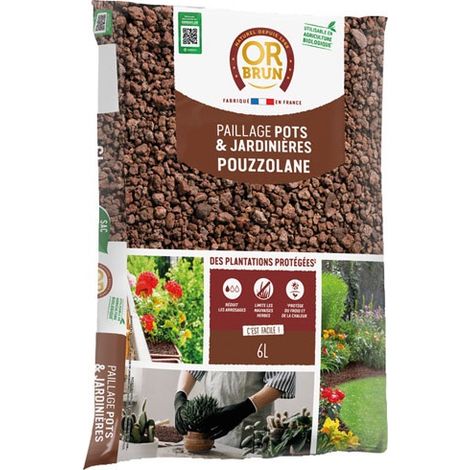 Pouzzolane uab 6 litres / nc - or brun