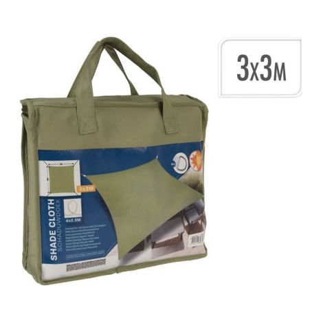 SOMBRA TELA CUADRADA 3M VERDE