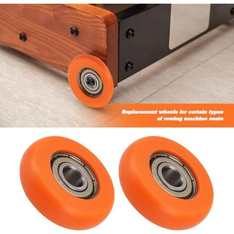 Lot de 2PCS Roues de Siège pour Rameur Diamètre Extérieur 36 Mm Largeur 10 Mm Diamètre Intérieur 8 Mm Roue à Rouleaux en Nylon et Acier Inoxydable (1/3)