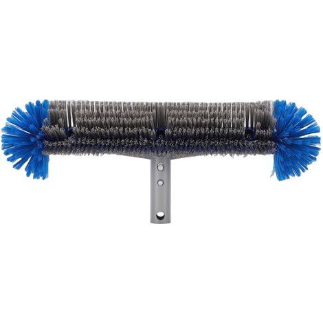 Tête Brosse Piscine 18" Extrémités Rondes – Poils Nylon pour Nettoyer Murs Sols Coins Marches, Nettoyage Complet et en Profondeur (1/5)