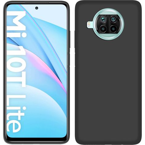 cofi1453® Silikon Hülle Basic kompatibel mit XIAOMI MI 10T LITE Case TPU Soft Handy Cover Schutz Schwarz (1/3)