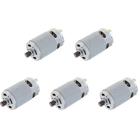 5 motori a spazzole RS550 da 21 V, 14 denti, adatti per mini seghe per tronchi da 4/6 pollici, accessori per motosega non inclusi. (1/5)