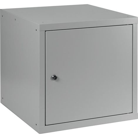 Schließfachschrank ( 9000453670 ) lichtgrau/lichtgrau 1 Abteile (1/2)