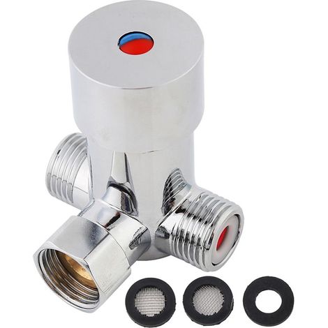 Robinet automatique G1/2 valve Robinet mélangeur Robinet thermostatique mélangeur thermostatique pour robinet automatique Valve mélangeur thermostatique Robinet mélangeur thermostatique (1/5)