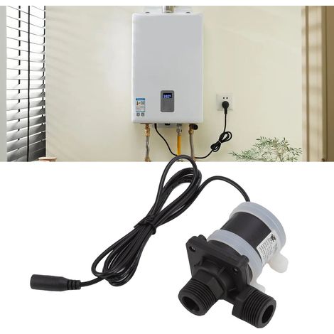 Pompe de surpression pour chauffe-eau solaire, douche, chauffage au sol, filetage mâle G1/2, pompe à eau CC de circulation 8V-24V (1/5)