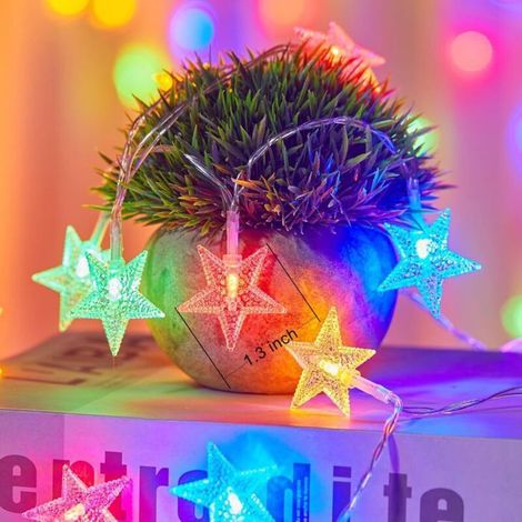 100 étoiles lumineuses solaires, 12 mètres, 8 modes d'éclairage, guirlande étanche IP44 pour jardin et extérieur