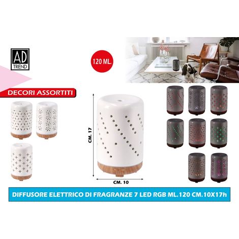 1 Pezzo Diffusore Elettrico di Fragranze Essenze a Led 120 ml 4 Modelli