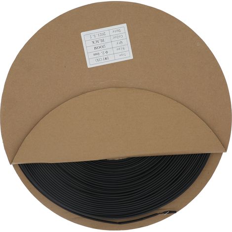 Gaine thermorétractable double couche polyoléfine, tube isolant pour fils, rouleau de 200 mètres, protection câblage. (1/5)