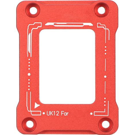 Fixation anti-pliage BCF LGA1700 pour processeur Intel 12e et 13e génération : plaque de pression de pliage, fixation rouge. (1/5)
