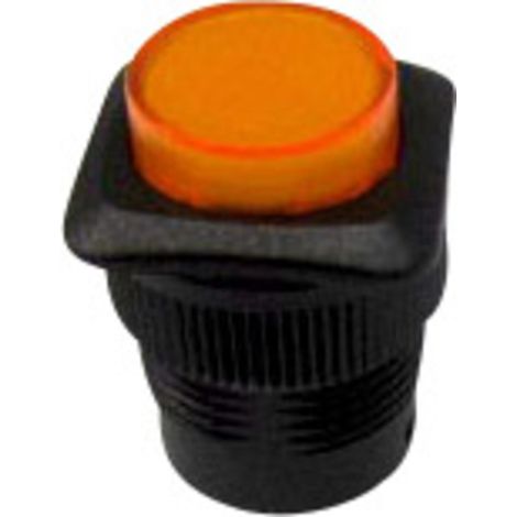 TRU COMPONENTS 1587741 TC-R13-508AL-05YL Drucktaster 250 V/AC 1.5 A 1 x Aus/(Ein) tastend Gelb   1 S