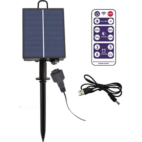 Kit de panneau solaire 1200 mAh avec batterie au lithium pour guirlande LED 3,7 V 24 V charge CC (1/5)