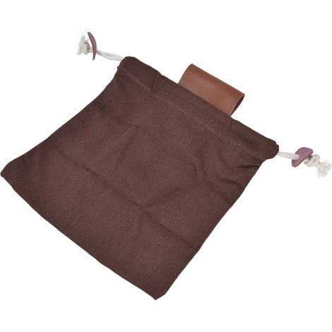 Braune PU-Fruchtpflücktasche, Erntegürteltasche, Forsttasche, Aufbewahrungstasche für die Wildsammlung im Freien (1/5)