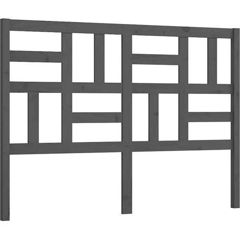 Maison Exclusive - Cabecero de cama madera maciza de pino gris 12 (1/5)
