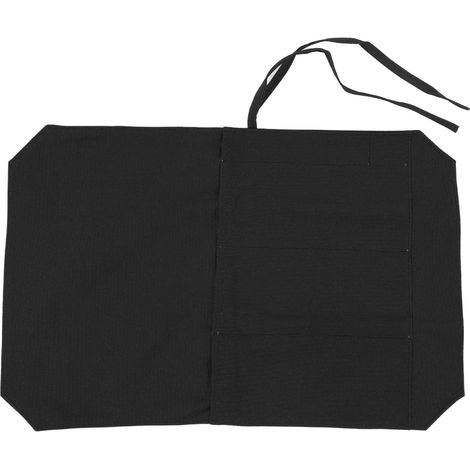 Étui à couteaux robuste 4 emplacements - Sac portatif roulé pour chefs et étudiants culinaires (Noir) (1/5)