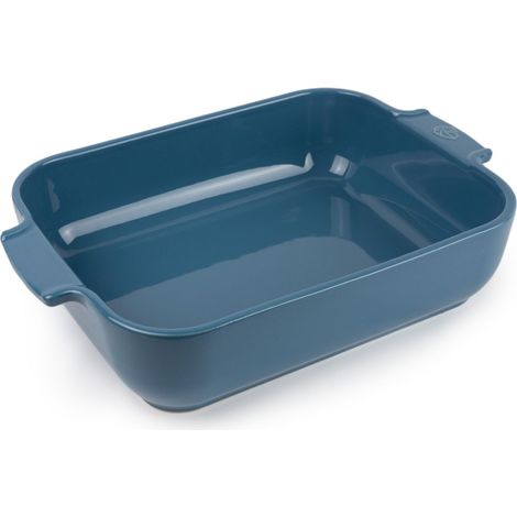 PEUGEOT - Teglia rettangolare in ceramica - 32 cm x 21,7 cm x 7,2 cm - Capacità: 2,7 L - 4-5 porzioni - Garanzia 10 anni - Made in France - Colore azzurro