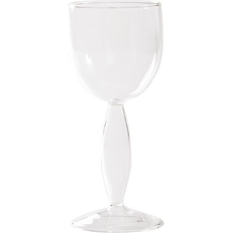 Dorici Lot De 4 Verres À Vin Blanc En Verre Borosilicaté Soufflé À La Main Avec Pied Creux Et Design Élégant Et Contemporain Transparent (1/4)