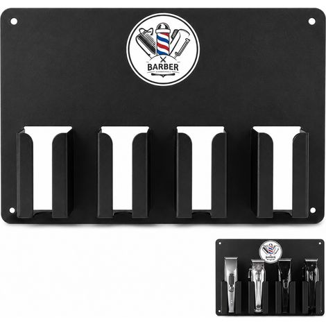 Supporto magnetico da parrucchiere per tagliacapelli e tosatrici, colore nero. (1/4)