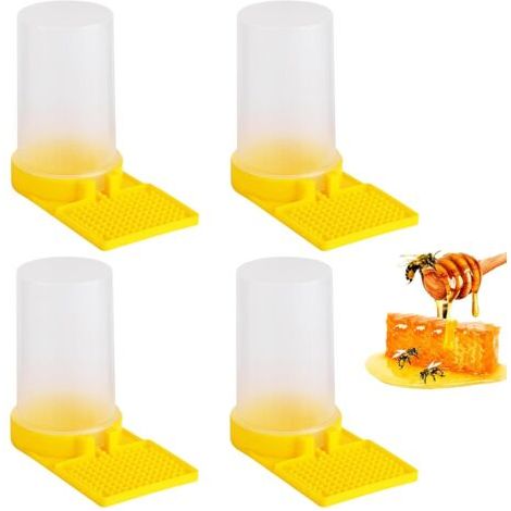 4 Pièces Distributeur D'eau D'Abeille, Apicole Ruche Distributeur D' Eau Abeille, Abreuvoir Pour Abeille En Plastique, pour Abeilles Accessoire Outil Équipement d'Apiculture (1/5)