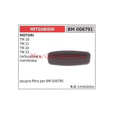 Luftfilterschwamm MITSUBISHI 2-Takt-Motor Heckenschere 006791