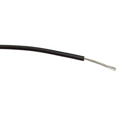Fil électrique RS PRO BS4808 0,5 mm² 20 AWG, 1 kV c.a., PVC Noir, 500m