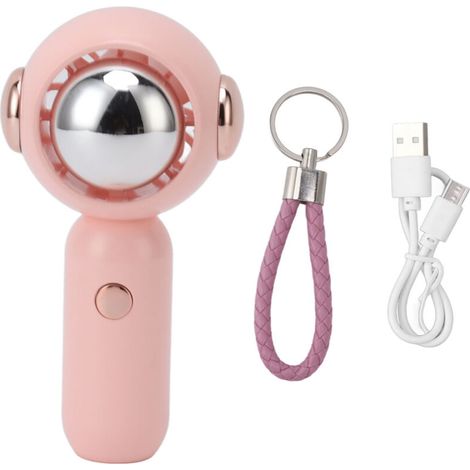 Ventilateur de Voyage Portable en Forme d'Astronaute - Mini USB, Léger, Silencieux et Économique - Rose (1/5)