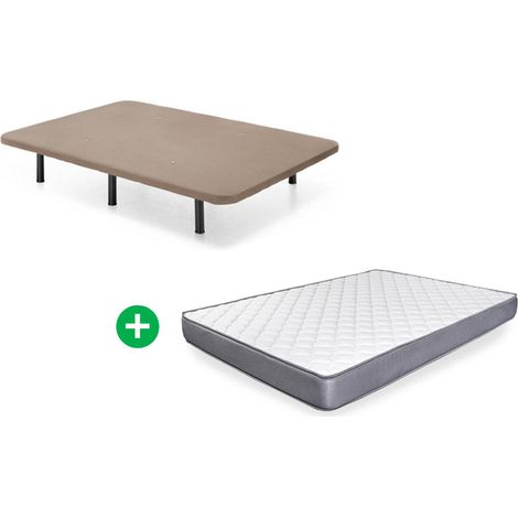 Somier Base Tapizada + Colchon Basic (90, 105, 135 y 150cm)