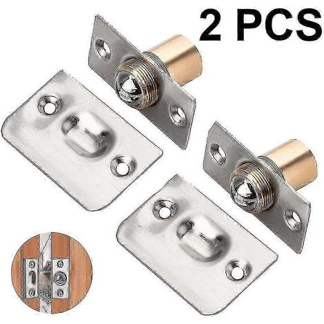 Loquet de porte à bille pour armoire, lot de 2, en acier inoxydable réglable (1/4)