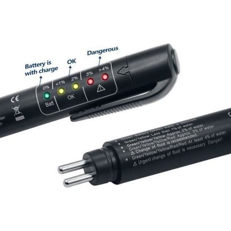1pcs LED frein testeur de liquide indicateur d'humidité eau Compact Outil professionnel @fml (1/4)
