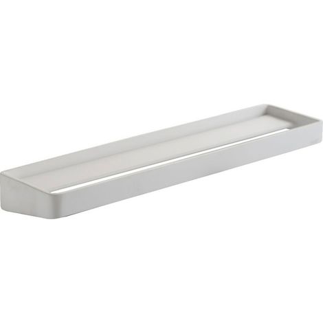 Mensola L. 300 mm bianco opaco con portasciugamano collezione Ever Brunt EVBR300 (1/5)