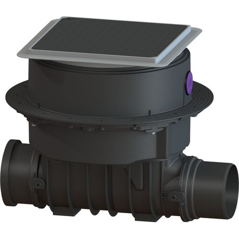 -Tuyau de nettoyage Controlfix DN 150, plaque de base, noir