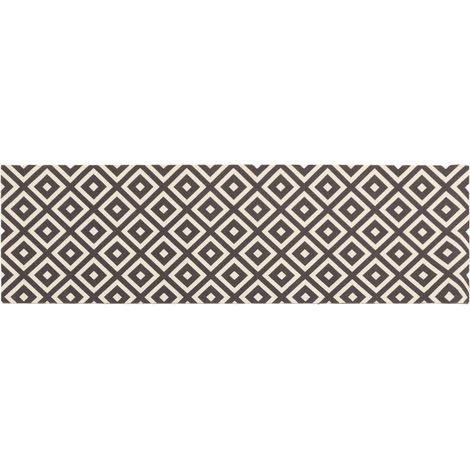 Alfombra de cocina Diamantes grises y blancos 300 x 60 cm vidaXL (1/4)