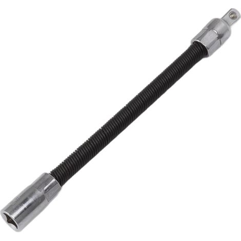 Rallonge de clé flexible universelle pliable pour atelier, noire 1/4