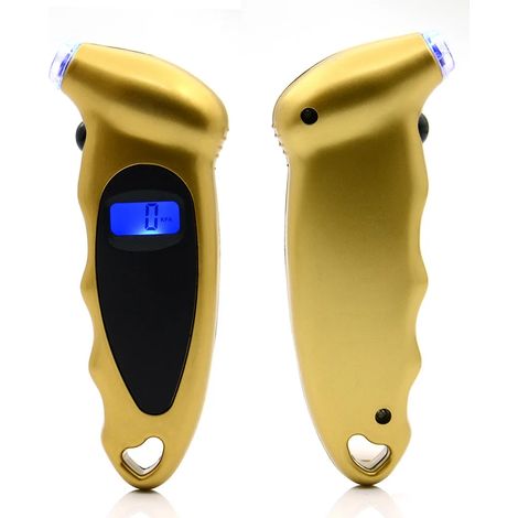 Manomètre numérique de pression des pneus pour vélo et voiture, outil de diagnostic 0-150 PSI, écran LCD rétroéclairé. Testeur de pression d'air