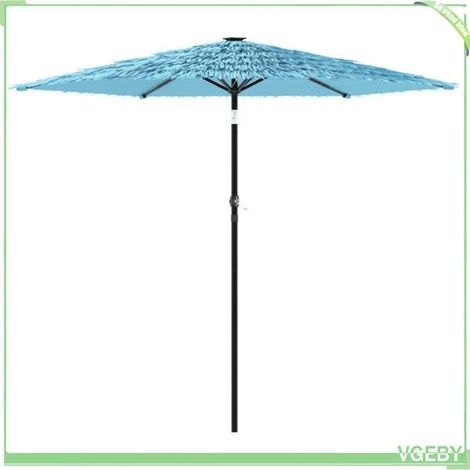 Parasol de jardin - FAFEICY - 4005098 - Carré 223x223x213 cm - Mât acier 38 mm - Ouverture manivelle (1/5)