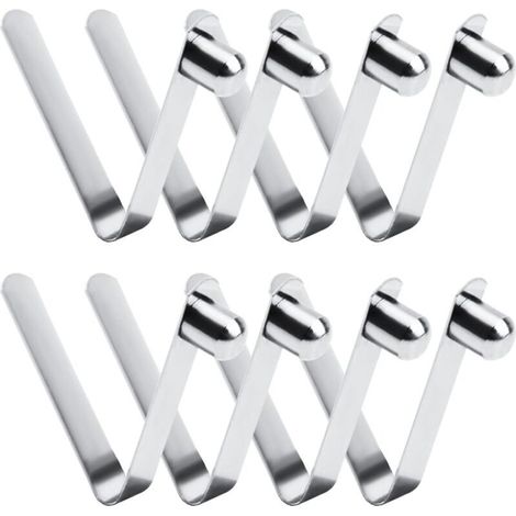 8pcs pinces à ressort, pinces à ressort pour kayak de 8 mm, à ressort à bouton-poussoir en acier inoxydable pour mât de tente à pagaie de camping (1/4)