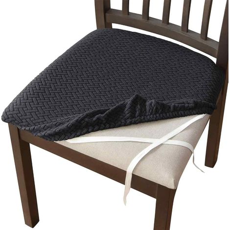 Housse De Chaise De Bureau - Tissu Jacquard Tissé - Élastique En Bas - Protection 360° - Pour Siège De Bureau Standard - 1 Pièce (1/5)