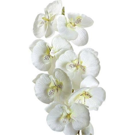 fleur artificielle, papillon, orchidée, décoration de bureau pour mariage ou fête, à faire soi-mêmeblanc (1/5)