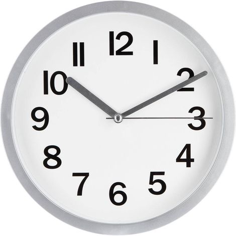 Orologio in plastica grigio D22cm - Atmosphera créateur d'intérieur