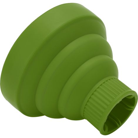 Diffuseur de sèche-cheveux pliable universel, portable et de voyage, vert (1/5)