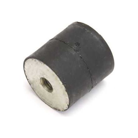 Silent bloc, plot antivibratoire universel 25 x 25 mm. Femelle M6 / Femelle M6 (1/4)
