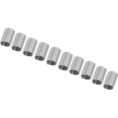 Lot de 10 inserts filetés en acier inoxydable, douille à visser M10x1x3D, réparation de filetage, fixation robuste. (1/5)