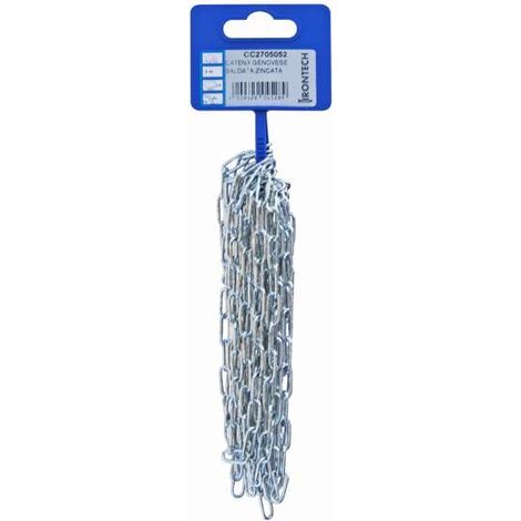 Catena genovese pretagliata Ø 1,5 mm. in acciaio zincato 5 mt.