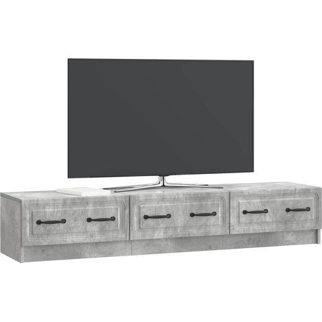 Maison Exclusive - TV-Schränk Betongrau 147 x 34,5 x 27 cm Holzwe