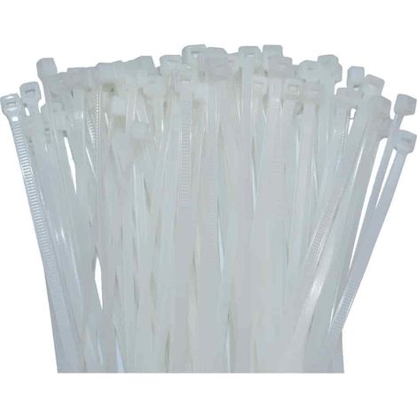 Kabelbinder, 100 Stück, 200x3,6mm, natur, PA6.6, industrie qualität (1/2)