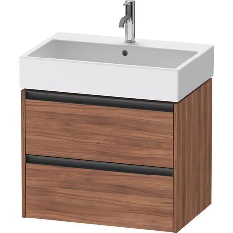 Duravit Ketho.2 mueble bajo lavabo suspendido, 2 cajones,