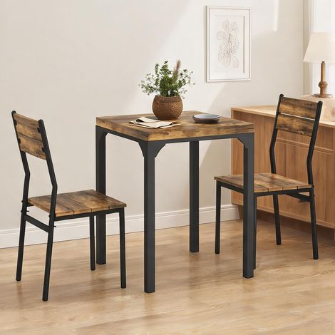Ensemble table et chaises en mDF métal 60 x 60 x 76 cm (1/5)